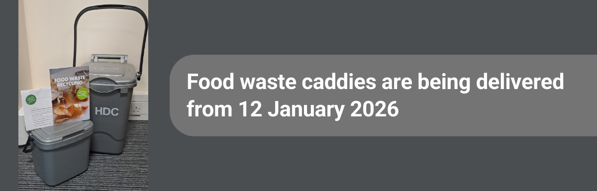 Food waste caddies on their way from 12 January 2026